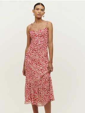 Reformation Enya hearts midi dress